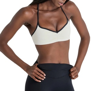 <span class=keywords><strong>Soutien</strong></span>-<span class=keywords><strong>gorge</strong></span> de sport yoga pour femme, écologique, effet seconde peau, maintien élevé, anti-transpiration, dos élégant, bretelles croisées contrastées - Product Image 5