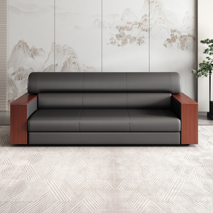 Ensemble de canapés de bureau modernes en cuir de luxe - Usage commercial, <span class=keywords><strong>salon</strong></span> et chambre, mobilier de qualité hospitalière - Product Image 6