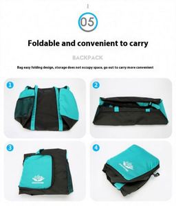 Sac de sport pliable multifonctionnel léger et de grande capacité pour le week-end, idéal pour les voyages et la salle de sport, pour hommes et femmes - Product Image 3