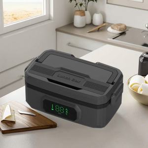 Boîte à lunch chauffante sans fil en acier inoxydable et plastique, alimentée par batterie 1,2 L 21000 mAh, conception OEM - Product Image 2