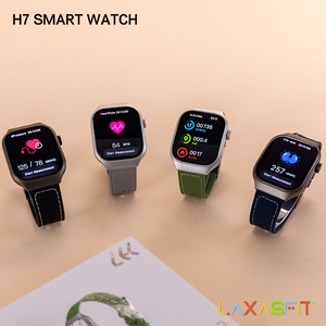 Montre connectée Android carrée H7 Laxasfit 2026, étanche IP67, suivi du sommeil, réponse aux appels, prévisions météo, en silicone – Meilleures ventes - Product Image 5