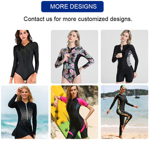 SBART, fabricant professionnel de maillots de bain une pièce à manches longues avec fermeture éclair sur le devant, tissu extensible 4 directions, protection solaire UPF50+ - Product Image 5