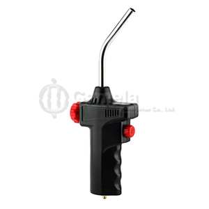 Torche à flamme réglable industrielle haute performance avec embout en acier inoxydable amovible pour utilisation avec une bouteille jetable CGA 600 - Product Image 1