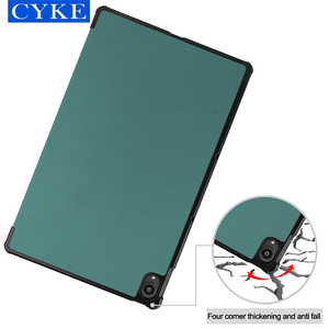 CYKE étui pour tablette à rabat à trois volets 11 pouces fonction de sommeil housse de tablette Xiaoxin pour <span class=keywords><strong>Lenovo</strong></span> Pad <span class=keywords><strong>Tab</strong></span> <span class=keywords><strong>P11</strong></span> TB-J606F 11" - Product Image 2