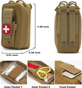 Trousse de premiers soins individuelle d'urgence pour le combat personnel avec garrot approuvée CE ISO13485 vente en gros - Product Image 4