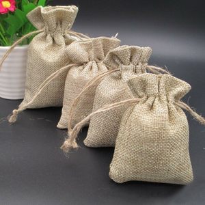 Sacs en lin écologiques pour les petits commerçants, promotion de cadeaux, service d'impression de logo personnalisé disponible - Product Image 5