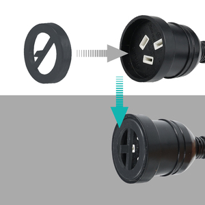 <b>Australian</b> Standard 3 <b>Plug</b> Power Cord, Heavy Duty Male Female Socket, Site Power Cable, High Current Durable Extension Wire - Product Image 2