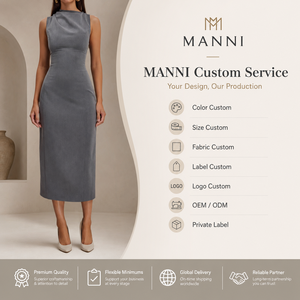 Robe sur mesure pour femme, vêtement personnalisé, robe de bureau moulante sans manches à taille haute, robes midi - Product Image 5