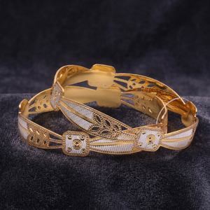 Brazaletes CNC chapados en dos tonos al por mayor, brazalete de moda, brazaletes de dos tonos de moda, brazaletes CNC de doble tono, brazalete de dos tonos para todos los días. - Product Image 6