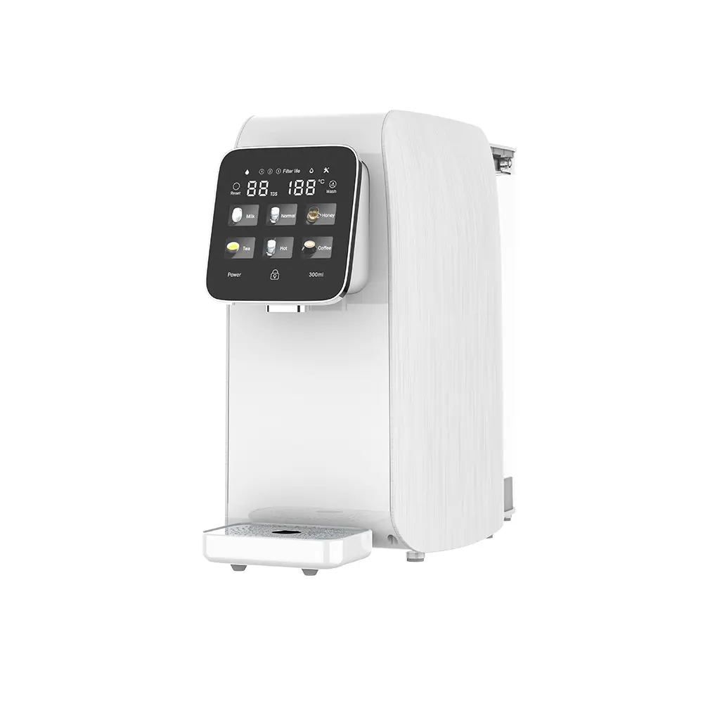 가정용 정수기 필터 5 단 여과 고효율 벽 장착 국내 RO 온수 및 냉수 정수기