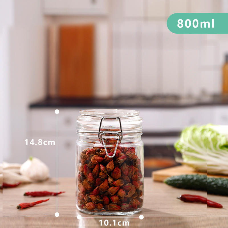Support customization 165ml/800ml/1200ml/ 2100ml glass storage jar