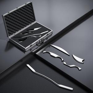 Profession elle High-End 304 Edelstahl Gua Sha Board Ganzkörper <span class=keywords><strong>massage</strong></span> therapie Blech bearbeitung des OEM-Herstellers