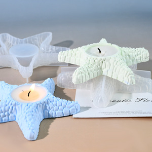 Caratte 3D Starfish Nến Chủ Silicone Khuôn Đại Dương Phong Cách Nhựa Thạch Cao Thạch Cao Thạch Cao Nến Khuôn - Product Image 6