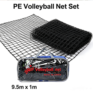 Red <span class=keywords><strong>de</strong></span> Voleibol Plegable y Portátil para Recreación Diaria, Red Estándar Resistente al Agua con <span class=keywords><strong>Malla</strong></span> <span class=keywords><strong>de</strong></span> PE para Deportes en Interiores y Exteriores - Product Image 1