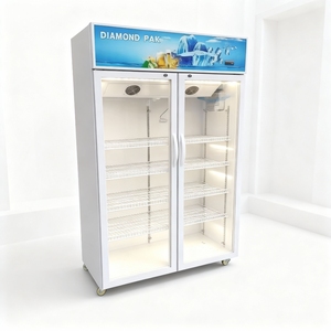 Exhibidor de Bebidas Comercial de 200L con Descongelación Manual, 2 Puertas, Enfriamiento por Ventilador, Enfriador de <span class=keywords><strong>Cerveza</strong></span> y Bebidas - Product Image 2