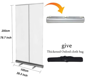 Support déroulable simple 85x200cm, prix économique avec options de pieds en aluminium ou en plastique pour un usage quotidien - Product Image 6