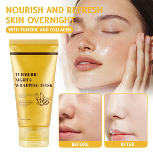 Mascarilla Facial de Gel Blanqueadora con Colágeno y Cúrcuma Oem/ODM 75ml, Productos Coreanos para <span class=keywords><strong>el</strong></span> Cuidado de la Piel, Ácido Kójico, Envoltura Nocturna Revitalizante - Product Image 5