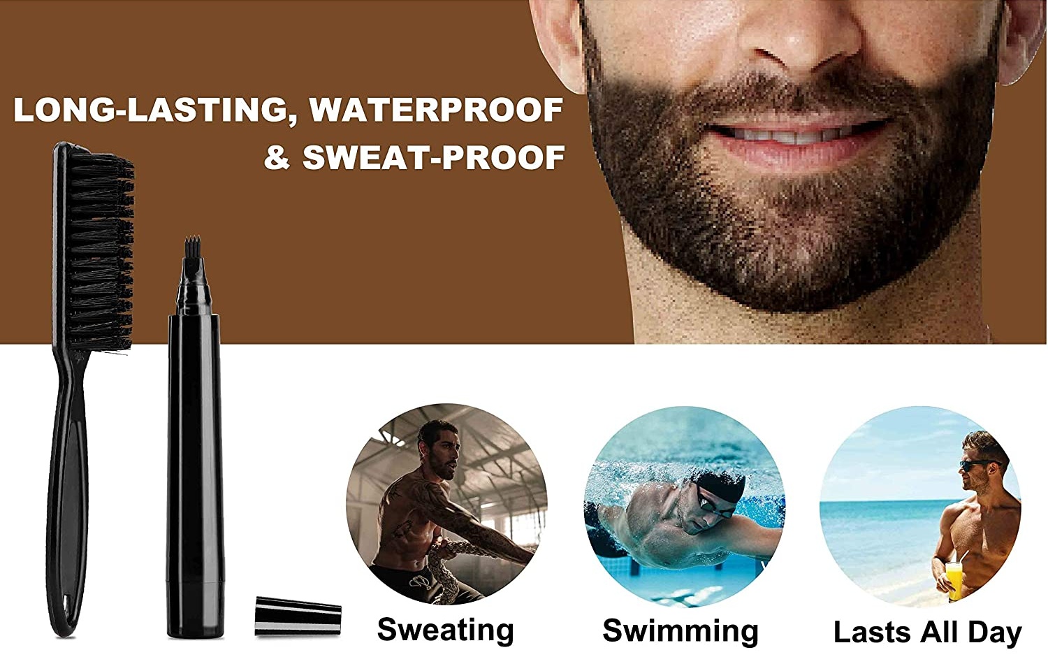 Beard Pencil Amazon Beard Black Filler Waterproof Beard Pen Filling