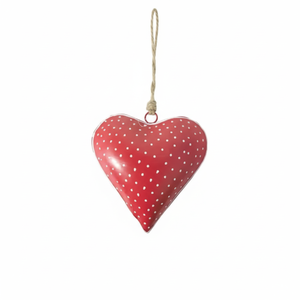 Elegante adorno colgante de corazón de metal para decoración navideña para el hogar y la fiesta - Product Image 1