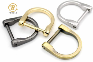 Anelli a D con Vite, Moschettoni a Forma di U, Accessori per Artigianato in Pelle, Portachiavi, Borse, per Cinghie <span class=keywords><strong>da</strong></span> 1 Pollice - Product Image 6