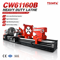 Grand tour horizontal CW61160 avec moteur 75 kW, 30T, pour l'industrie de la fonderie et de la forge, pour le tournage de tiges filetées métriques et impériales, et de tuyaux à grande vis.