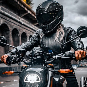 AT4 公式グロッシーカーボンファイバーリキッドカーボンバイクヘルメット メンズ＆レディース フルフェイス Ruroc4対応 - Product Image 5