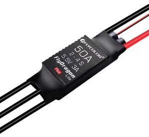 Flycolor FlyDragon Lite <span class=keywords><strong>Plus</strong></span> 2-4S <span class=keywords><strong>3</strong></span>-6S 20A 30A 40A 50A ESC Sin Escobillas con BEC de 2A/3A para Aviones RC y Drones de Ala Fija - Product Image 2