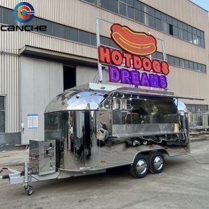 Carrito de Comida Móvil Personalizable de Acero Inoxidable, Remolque Multifuncional para Venta Ambulante de Comida Rápida, Hot Dogs, Café, Aperitivos, Bebidas y Hamburguesas - Product Image 5