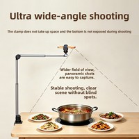 Support magnétique en alliage pour téléphone, idéal pour la vidéo et le streaming en direct, avec fixation rotative à 360 degrés pour utilisation au lit