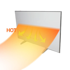 <span class=keywords><strong>Radiateur</strong></span> infrarouge silencieux sans ventilateur 400W à panneau en cristal de carbone à rayonnement doux - Product Image 2