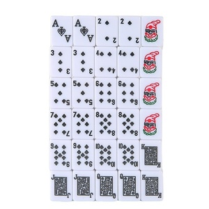Mini jeu de cartes Mahjong 24 mm, 120 cartes, vert, exportation Singapour Malaisie Amérique <span class=keywords><strong>latine</strong></span>, format de poche, <span class=keywords><strong>voyage</strong></span> - Product Image 5
