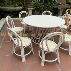 Vente en gros de meubles blancs faits à la main pour enfants table de fête pour les événements extérieurs des hôtels et des parcs - Product Image 2