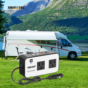 200W đa chức năng 12V đến 110V xách tay biến tần chúng tôi ổ cắm pd20w + QC3.0 USB sạc điện thoại chuyển đổi 200W RV biến tần sạc - Product Image 2