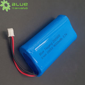 蓝色太阳18650电池4000毫安便携式4000毫安3.7伏可充电锂离子电池 - Product Image 2