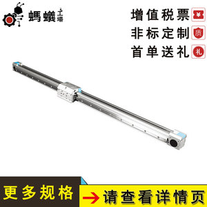 Cylindre électrique renforcé à rail élevé FEBT25-LG1, norme européenne, avec courroie synchrone, corps en aluminium et moteur intégré - Product Image 3