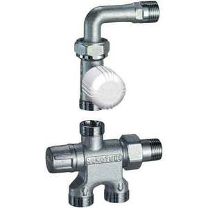 Kit de válvula termostática 'GRT' de un solo tubo Lockshield con herramienta de torneado 1/2-24x19 - Product Image 1