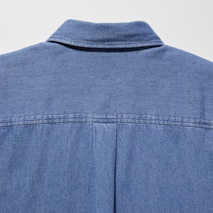 OEM Custom Made Men's Casual Long Sleeve Denim Shirt Élégant Confortable Écologique Respirant Coton pour les Sports de Plein Air - Product Image 4