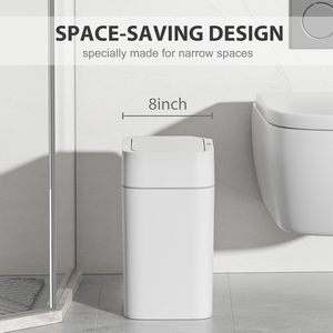 Poubelle Intelligente à Détecteur 12L/16L, Bac à Déchets Étanche en Plastique pour Chambre, Salon, Salle de Bain et Cuisine - Product Image 6