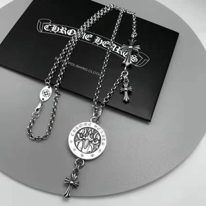 Collar Unisex <span class=keywords><strong>CH</strong></span> de Cobre con Colgante de Espada de Ángel Personalizado, Estilo Punk Retro Hip-Hop, a la Moda - Product Image 4