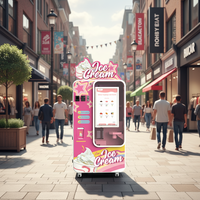 Máquina Expendedora de Helados para Despliegue Multi-Estación, Solución Comercial de Venta de Helados Suaves con Sistema de Gestión Remota