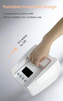 Lampe à ongles UV LED super puissante 126W Pro Cure, sécheuse à ongles rechargeable, batterie remplaçable, lampe à gel pour accessoires de manucure