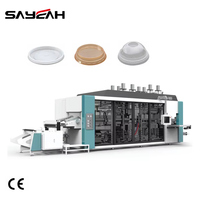Hoge Kwaliteit Thermovormende Machine Automatische Plastic Waterbeker Deksel Platen Maken Machine