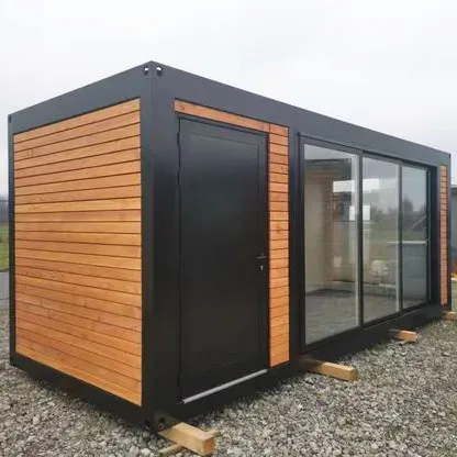 20ft Outdoor Prefab Container Kantoor Modulaire Container Opslag Pods Glas Hut Tuin Werpt Tiny Huizen