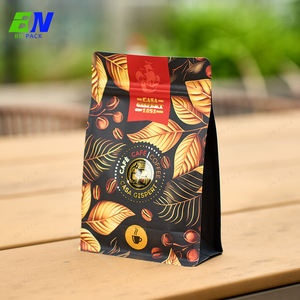 Prix direct du fabricant Pochette à café à fond plat mat pour <span class=keywords><strong>grains</strong></span> d'espresso 250g 1kg avec valve unidirectionnelle - Product Image 2