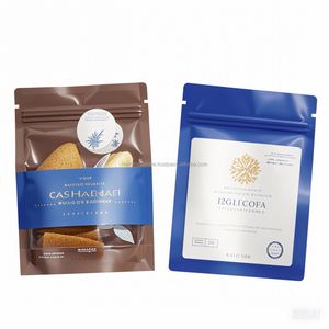 LOW MOQ Pad Printing for Stand up Ziplock <b>Pouch</b> Matte Finish Resealable for Food <b>Coffee</b> Powder Customizable - Product Image 3