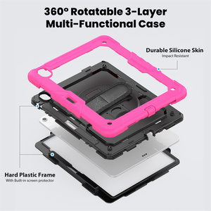 Fundas para Tablet <span class=keywords><strong>iPad</strong></span> Air 13 2025 M3 A3268 Air 13 2024 M2, Protector de Pantalla, Resistente a Golpes, con Correa - Product Image 4