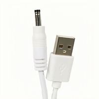 24AWG DC-Stromkabel USB-Stecker auf DC5.5*2.1mm Stecker Adapter-Verbindungskabel Ladekabel 200cm