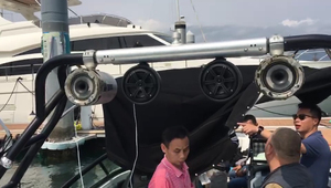 Altavoces de Torre BT a prueba de agua con luz LED de 6,5 pulgadas, tablero de despertador marino IP66 negro, para barco, ATV, UTV, esquí acuático - Product Image 5