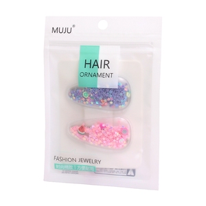 Lot de 2 pinces à cheveux coréennes à paillettes effet sable mouvant, mignonnes, pour enfants, ensemble de pinces BB pour filles - Product Image 6