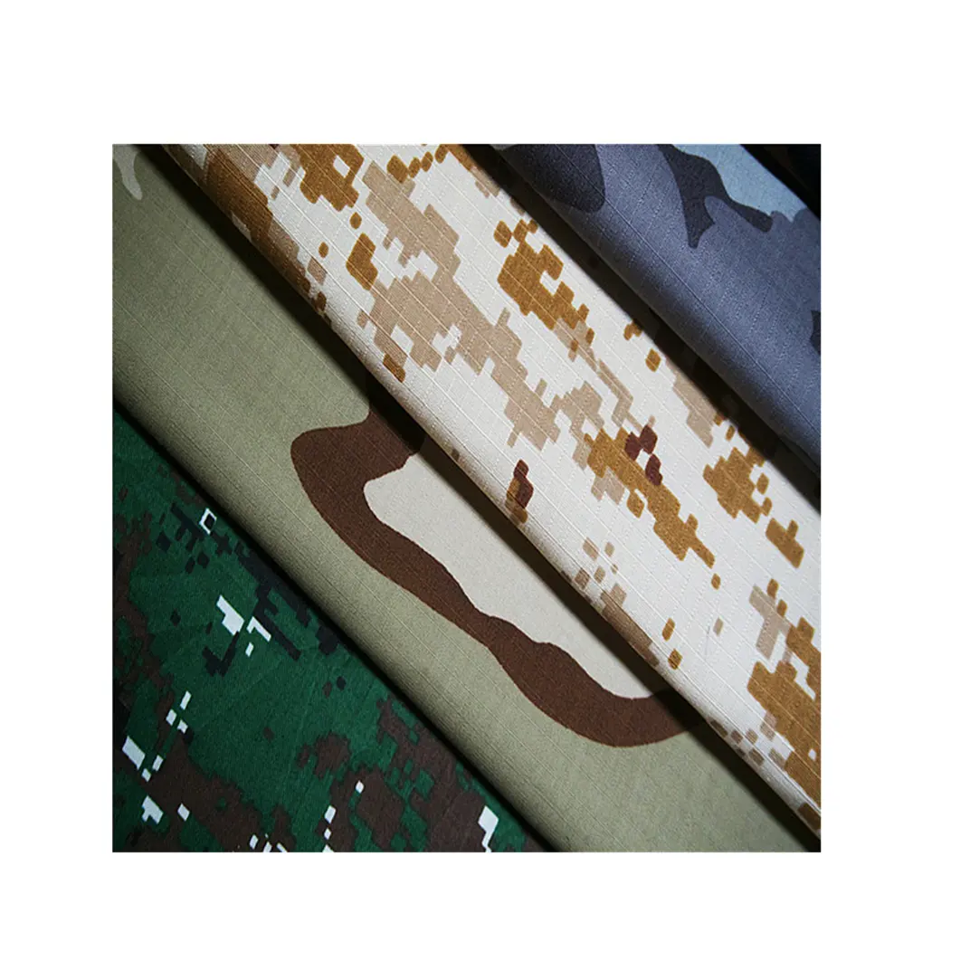 Tecidos estampados meias t/c 210gsm camuflagem sarja tecidos